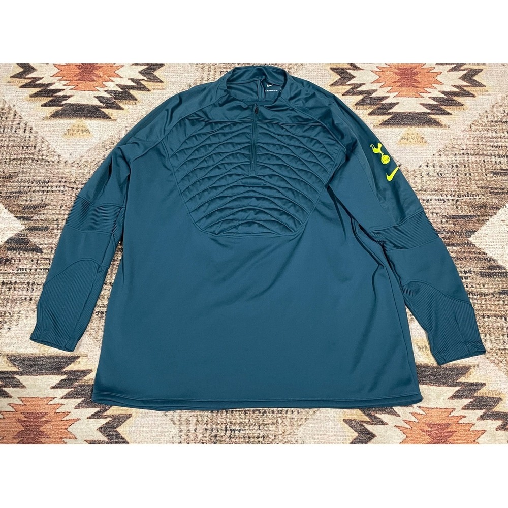 Nike Therma-FIT Tottenham Hotspur Training Drill Top Teal XXL Spurs Soccer Zip